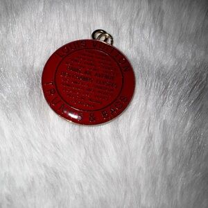 Louis Vuitton Red Trunks & Bags Pendant- Double Sided
